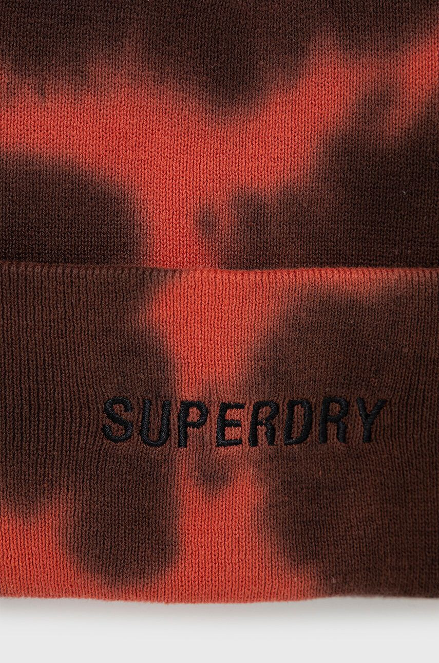 Superdry Памучна шапка в червено от памук - Pepit.bg