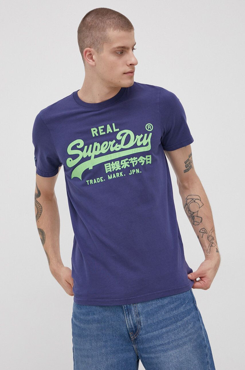 Superdry Памучна тениска - Pepit.bg