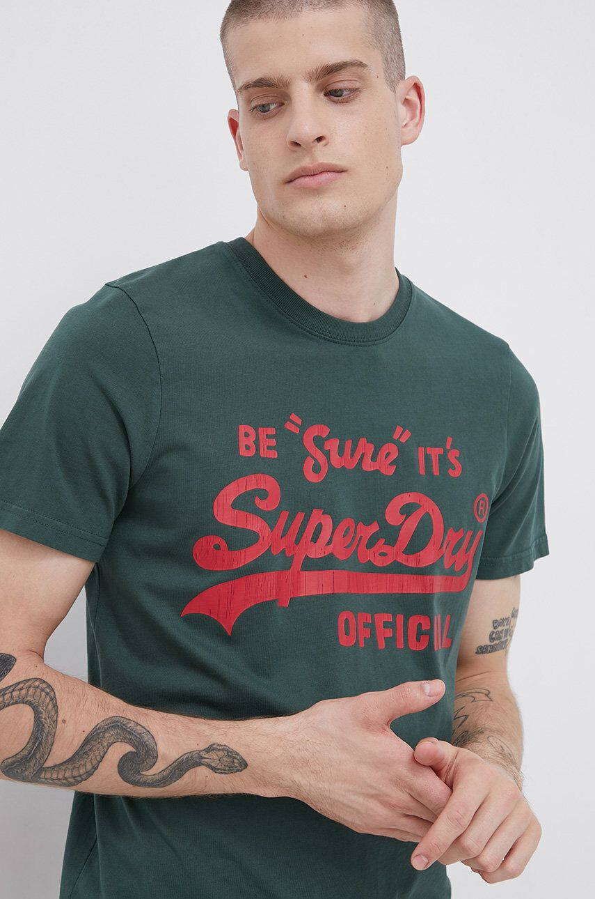 Superdry Памучна тениска - Pepit.bg