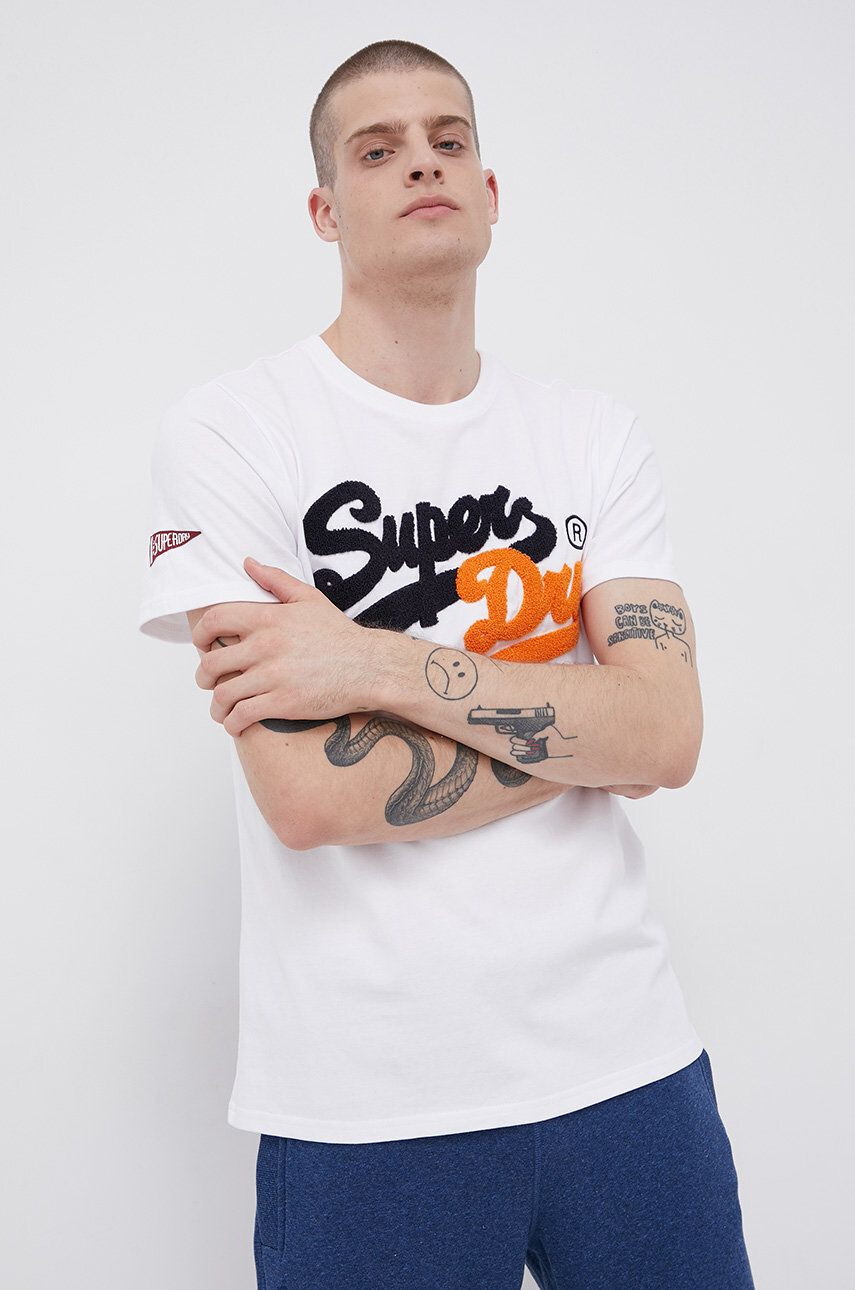 Superdry Памучна тениска - Pepit.bg