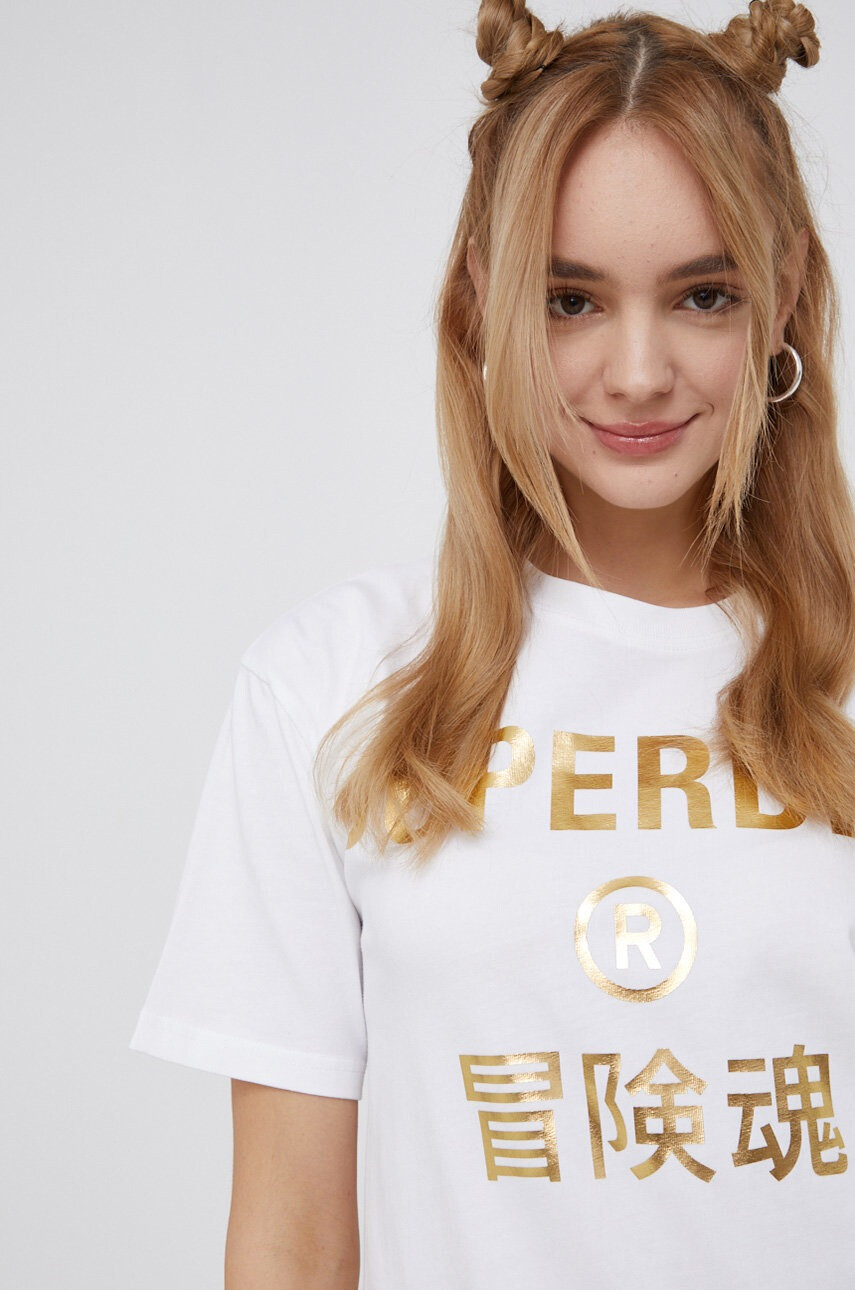 Superdry Памучна тениска - Pepit.bg