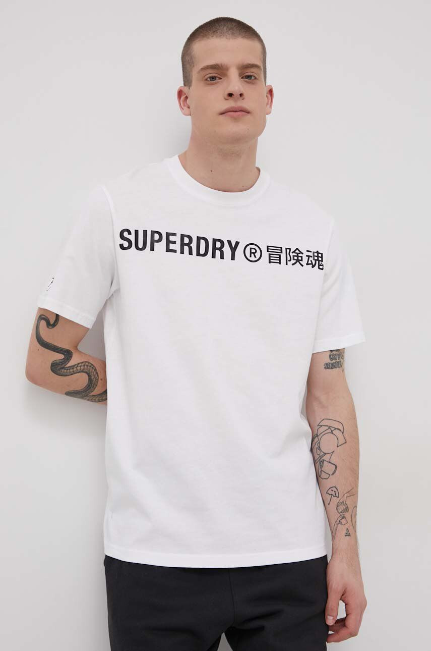 Superdry Памучна тениска - Pepit.bg