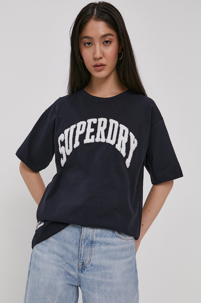 Superdry Памучна тениска - Pepit.bg