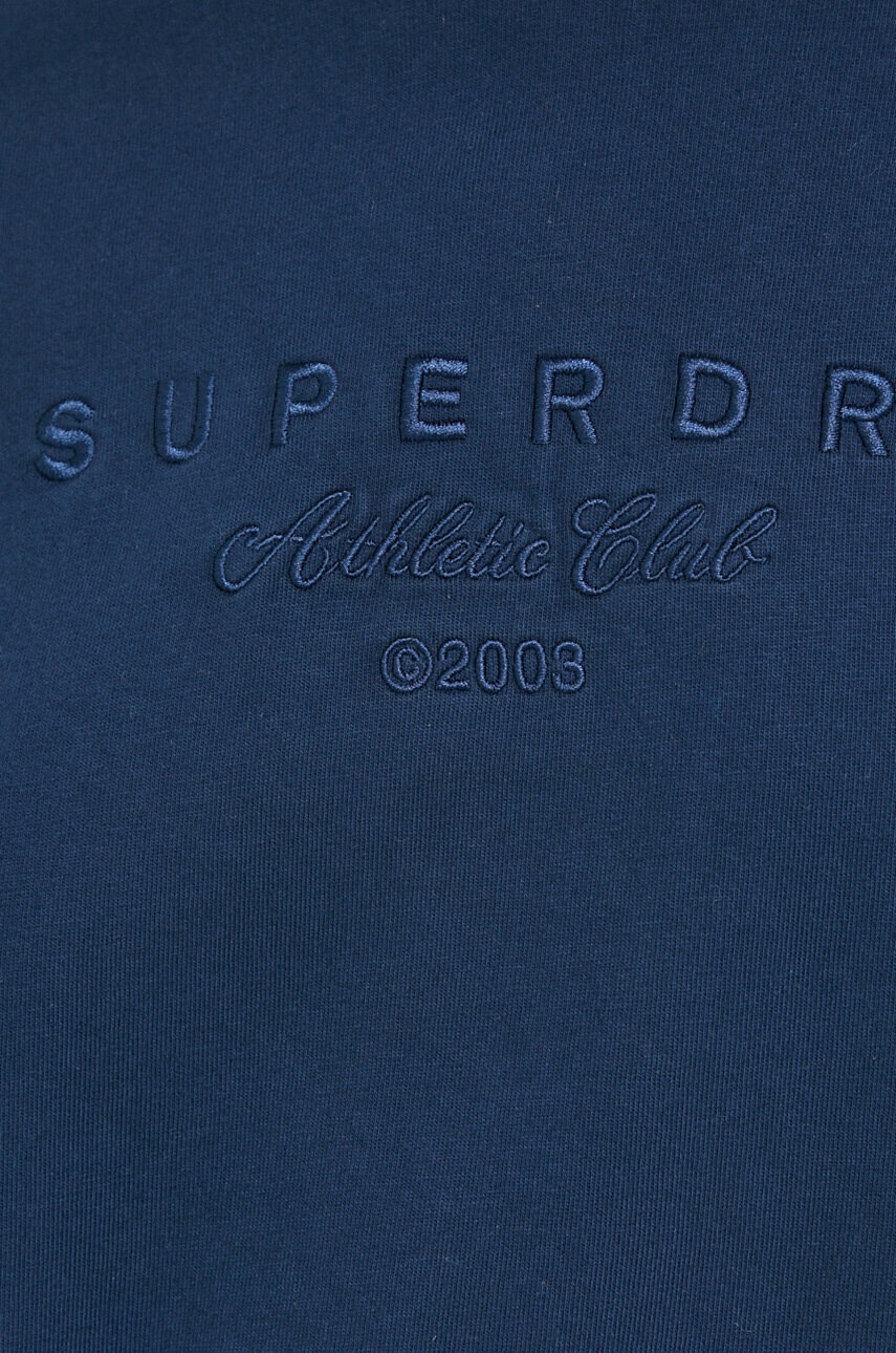Superdry Памучна тениска в тъмносиньо - Pepit.bg
