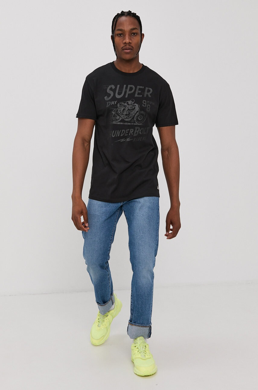 Superdry Памучна тениска - Pepit.bg