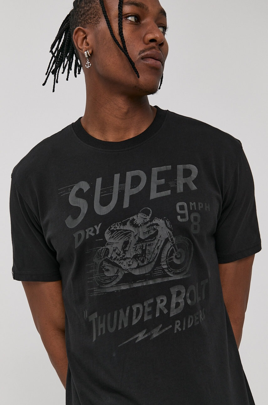 Superdry Памучна тениска - Pepit.bg