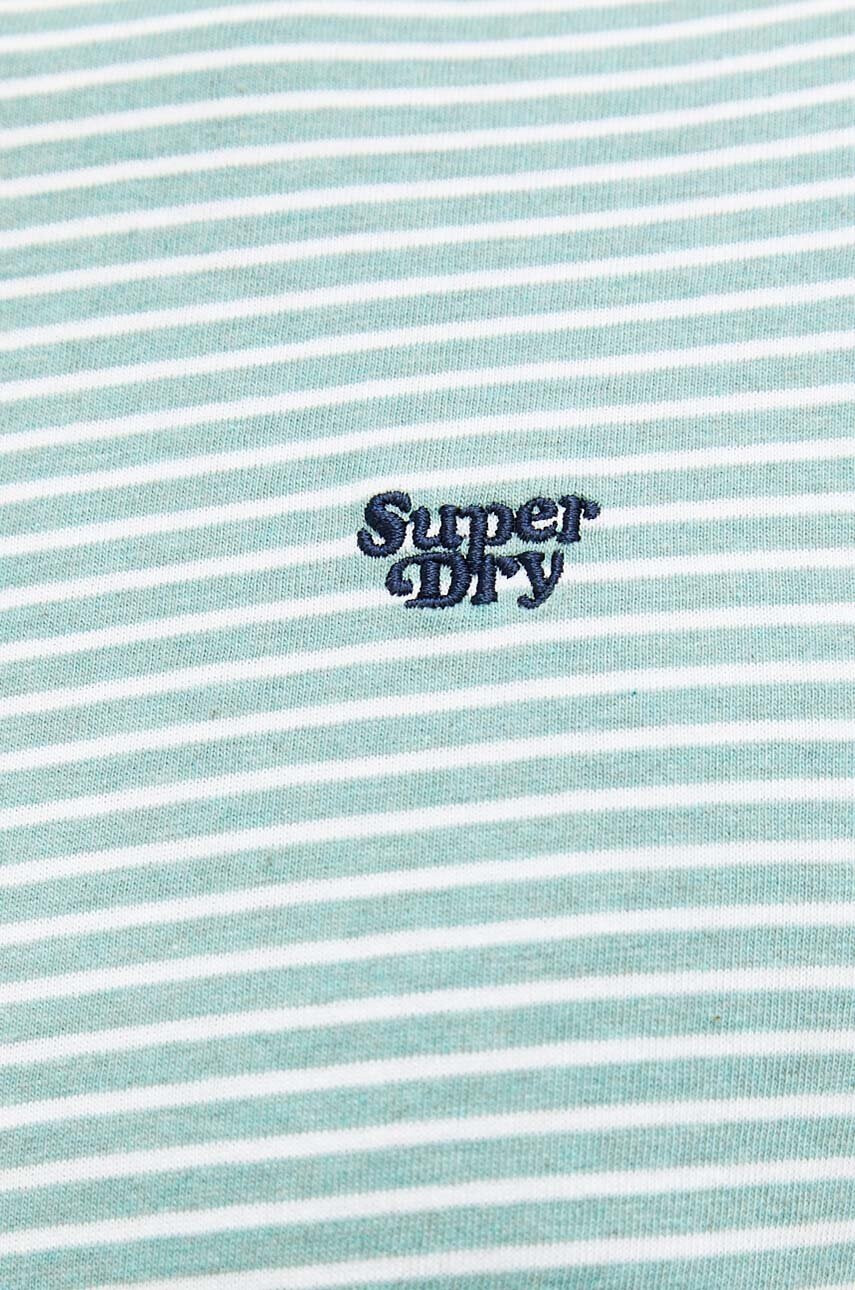 Superdry Памучна тениска в зелено - Pepit.bg