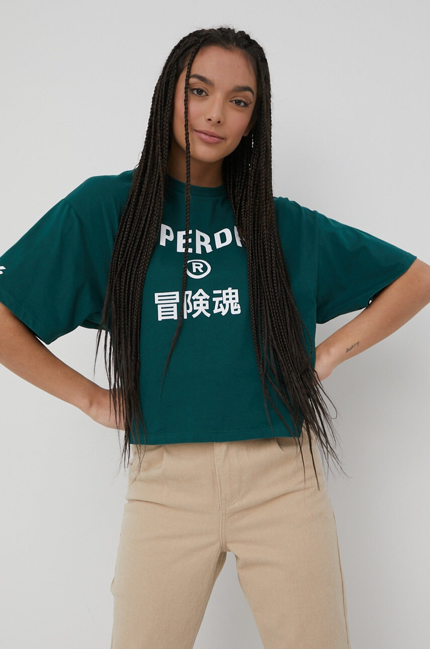 Superdry Памучна тениска - Pepit.bg