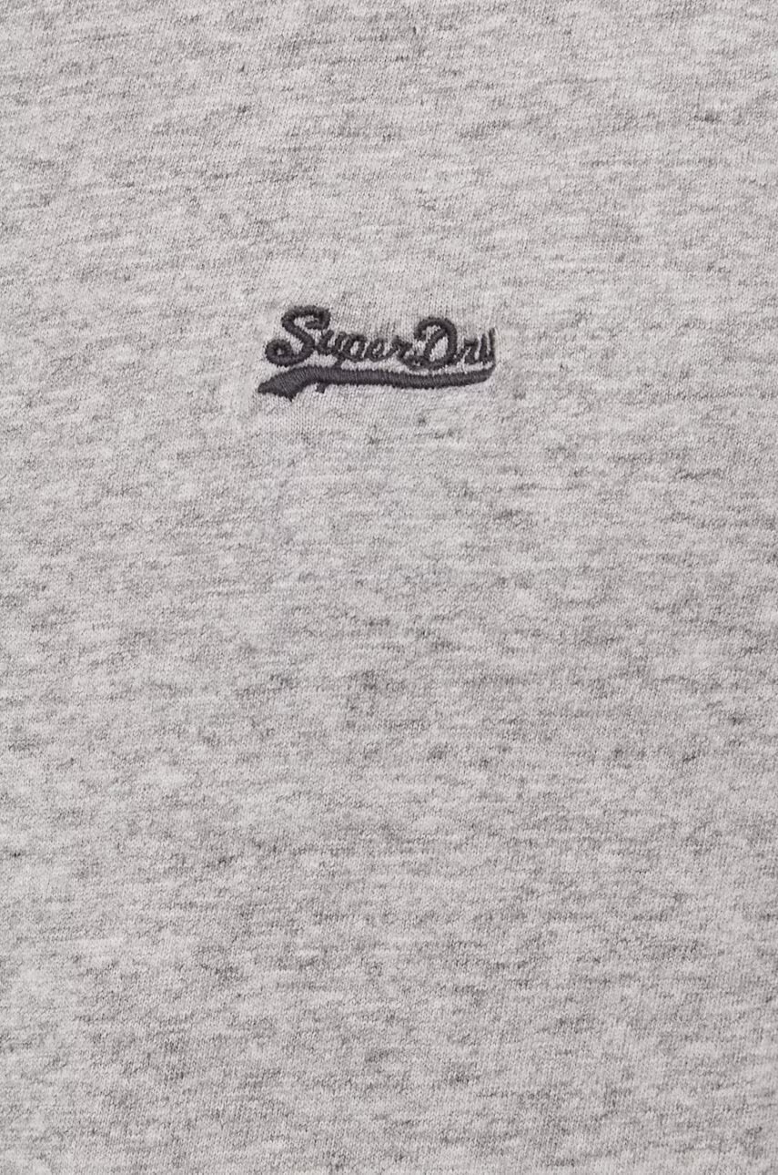 Superdry Памучна тениска в сиво - Pepit.bg