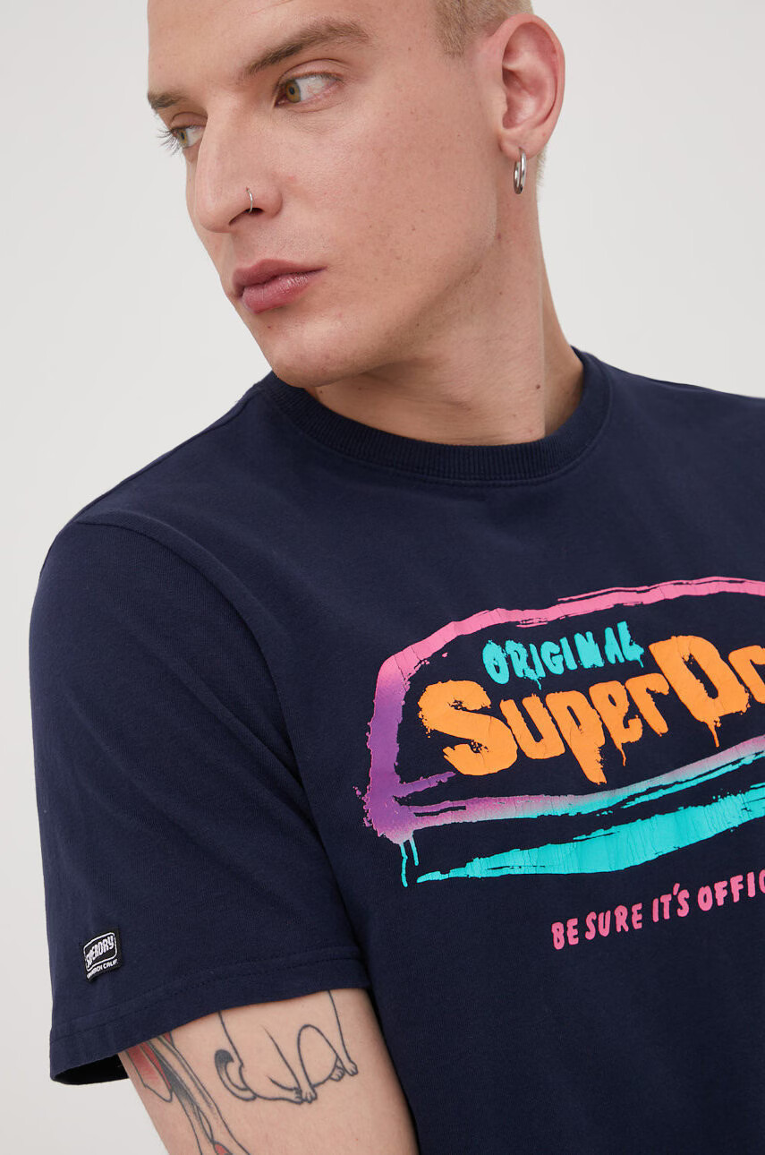 Superdry Памучна тениска - Pepit.bg