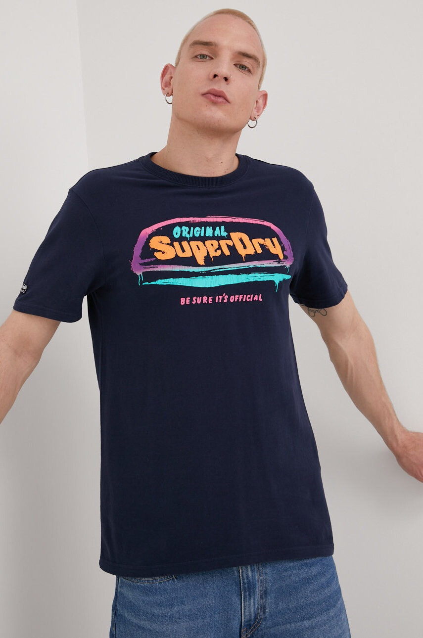 Superdry Памучна тениска - Pepit.bg