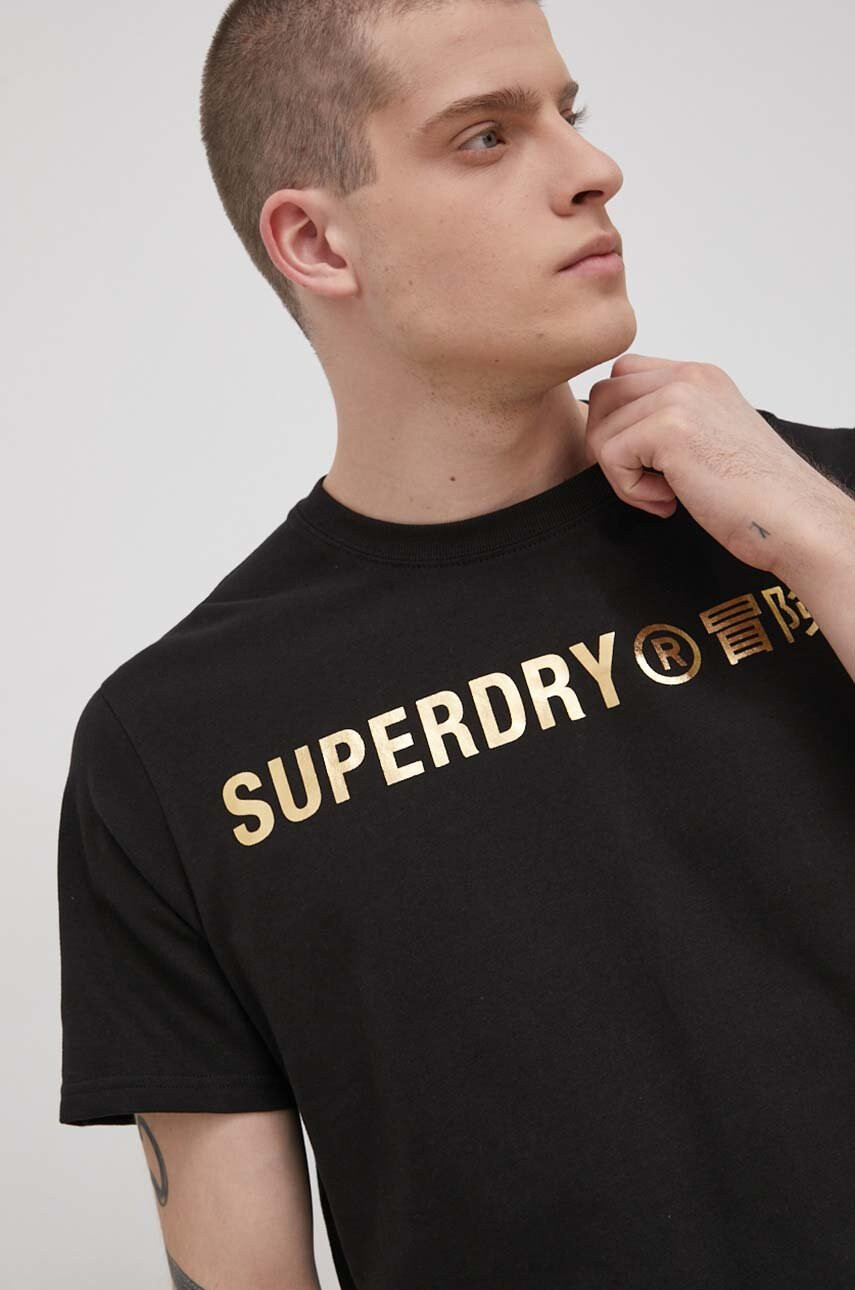 Superdry Памучна тениска - Pepit.bg
