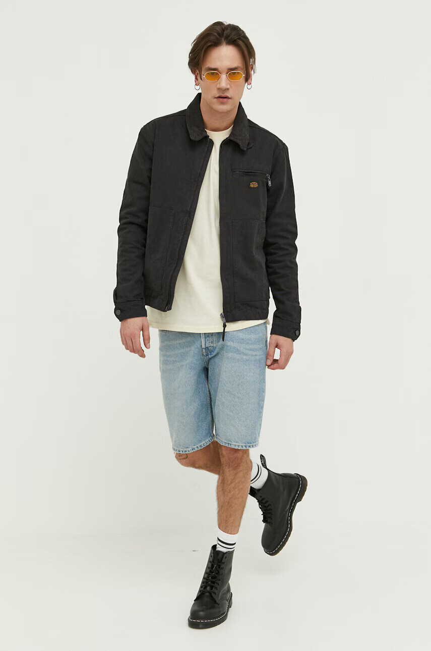 Superdry Памучна тениска в бежово с принт - Pepit.bg