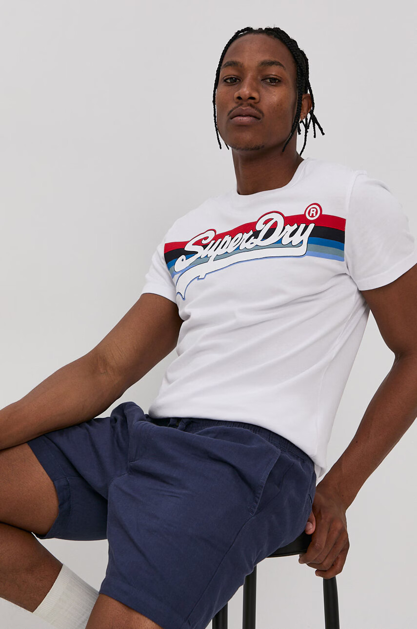 Superdry Памучна тениска - Pepit.bg