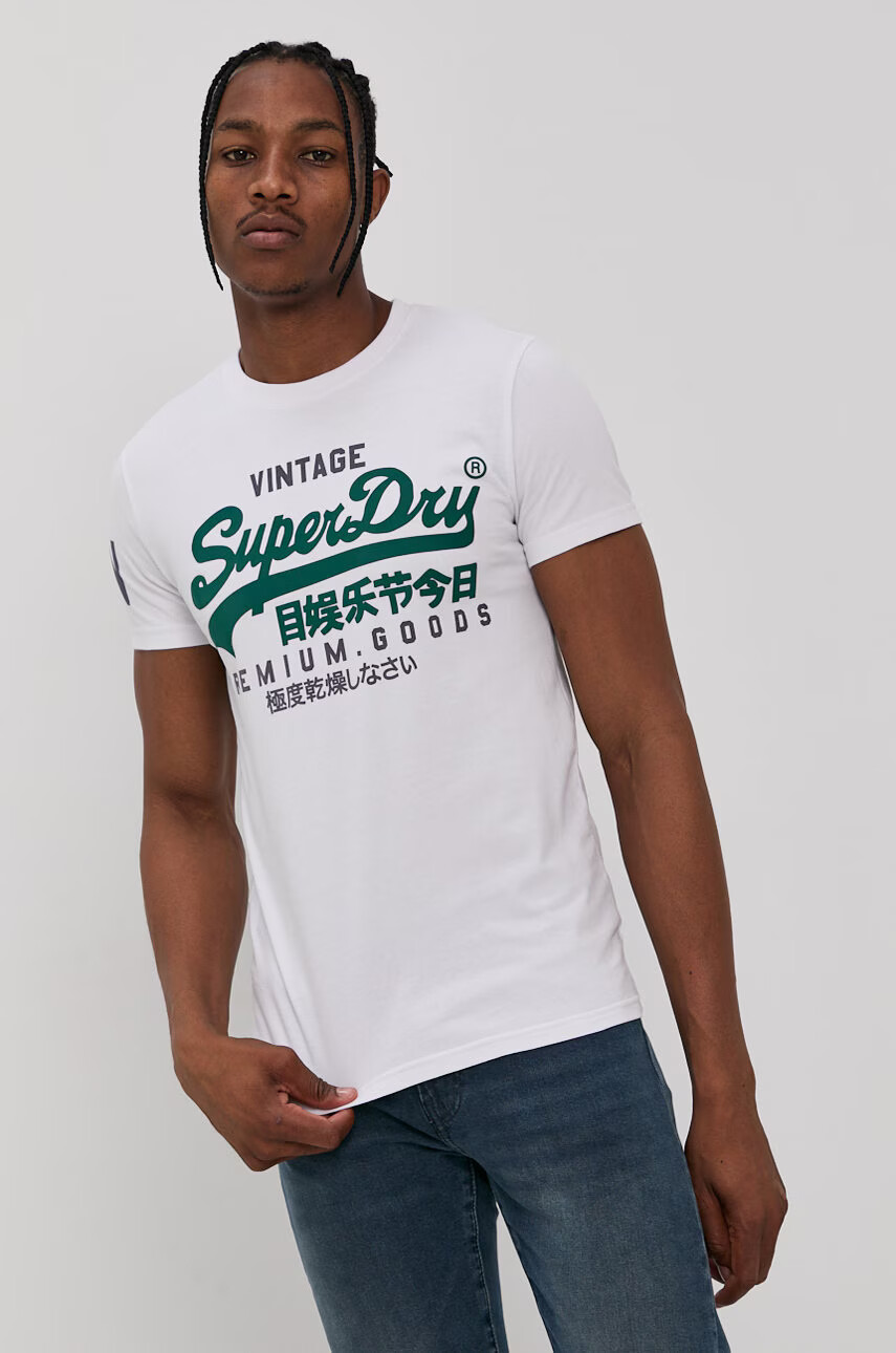 Superdry Памучна тениска - Pepit.bg