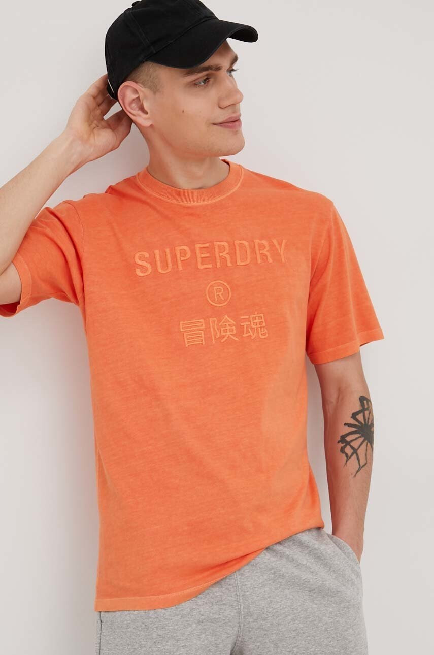 Superdry Памучна тениска - Pepit.bg