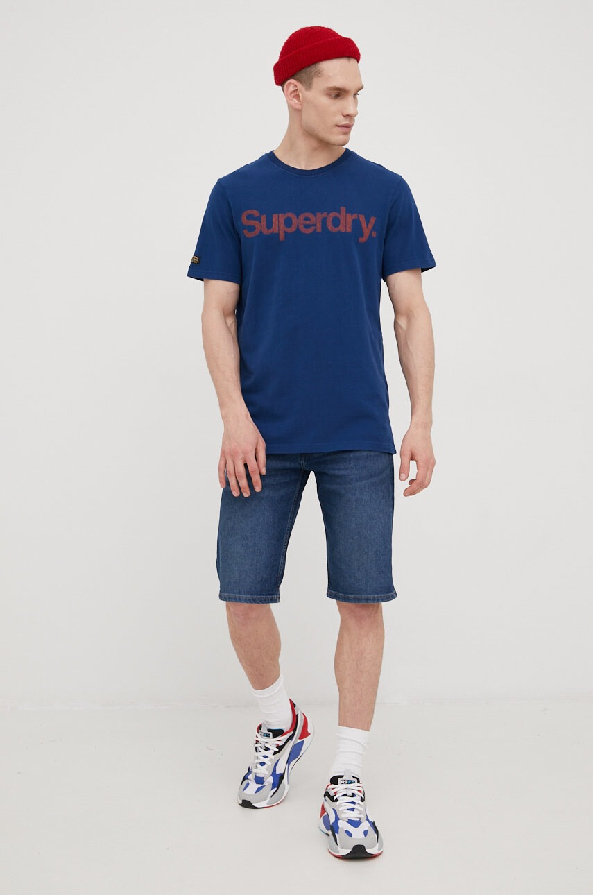 Superdry Памучна тениска - Pepit.bg