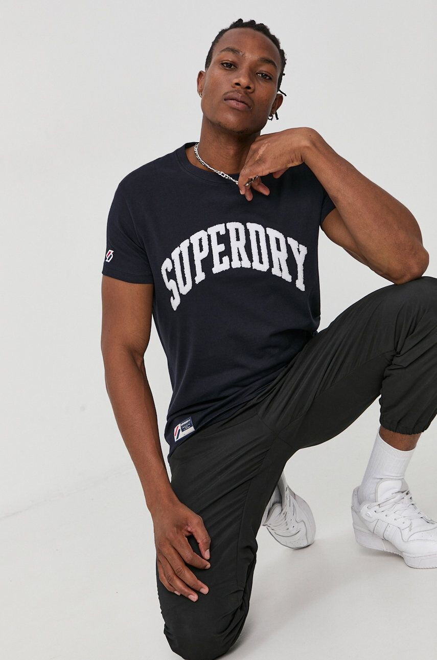 Superdry Памучна тениска - Pepit.bg