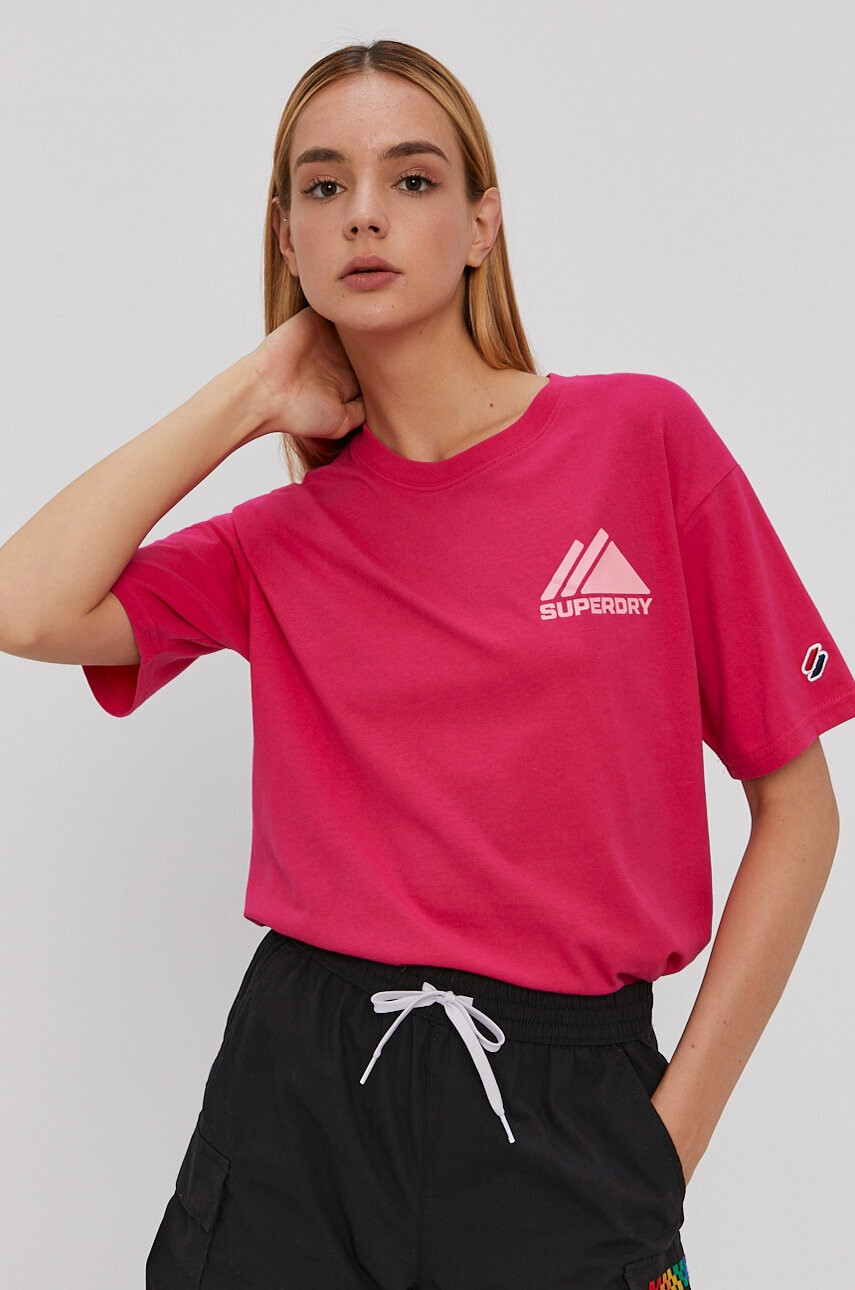 Superdry Памучна тениска - Pepit.bg