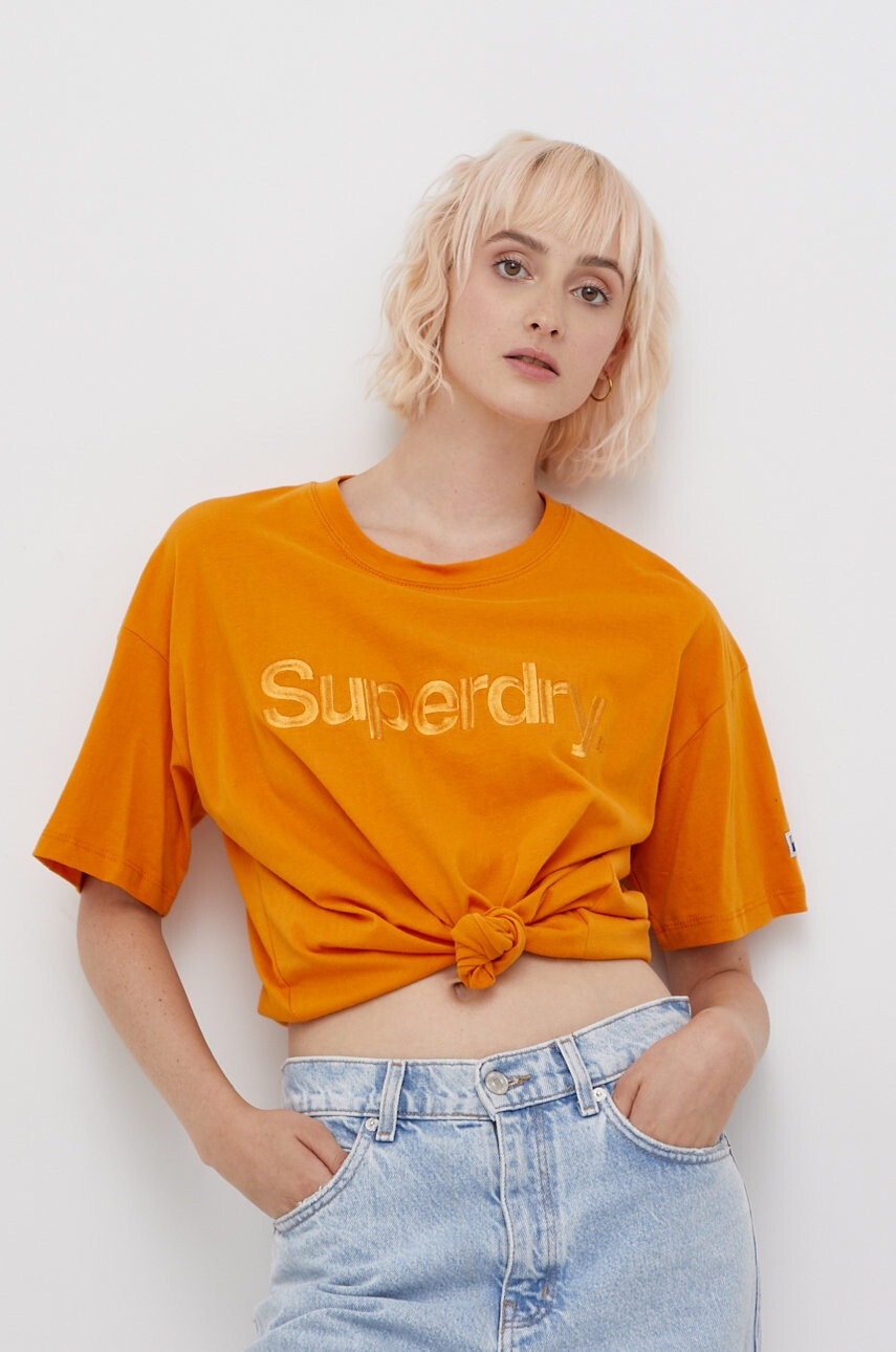 Superdry Памучна тениска - Pepit.bg