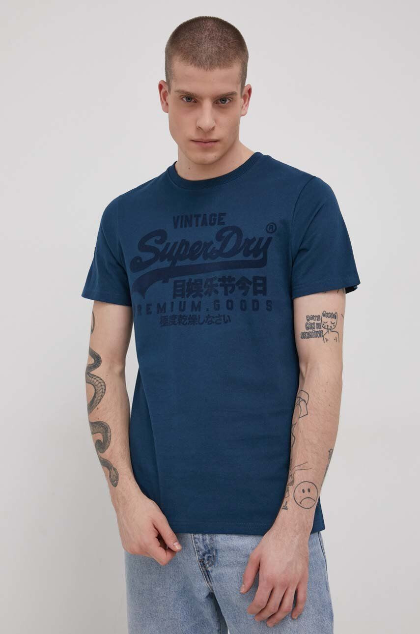 Superdry Памучна тениска - Pepit.bg