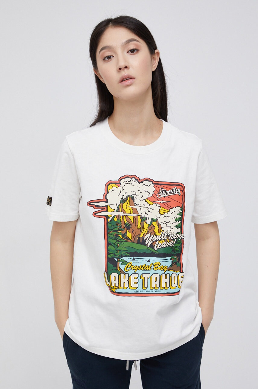 Superdry Памучна тениска - Pepit.bg
