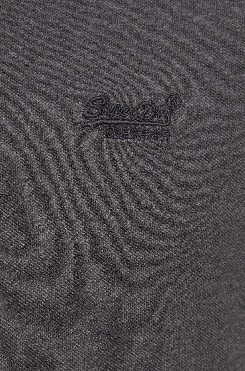 Superdry Памучна тениска с яка - Pepit.bg