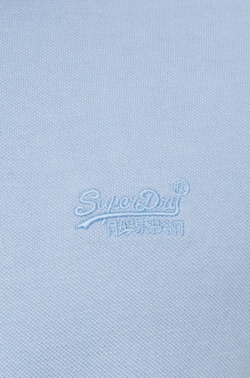 Superdry Памучна тениска с яка - Pepit.bg