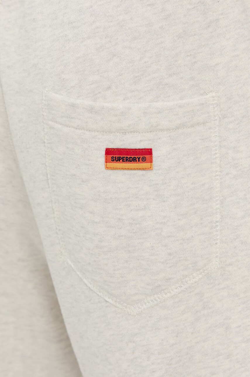 Superdry Панталон мъжки в сиво с изчистен дизайн - Pepit.bg