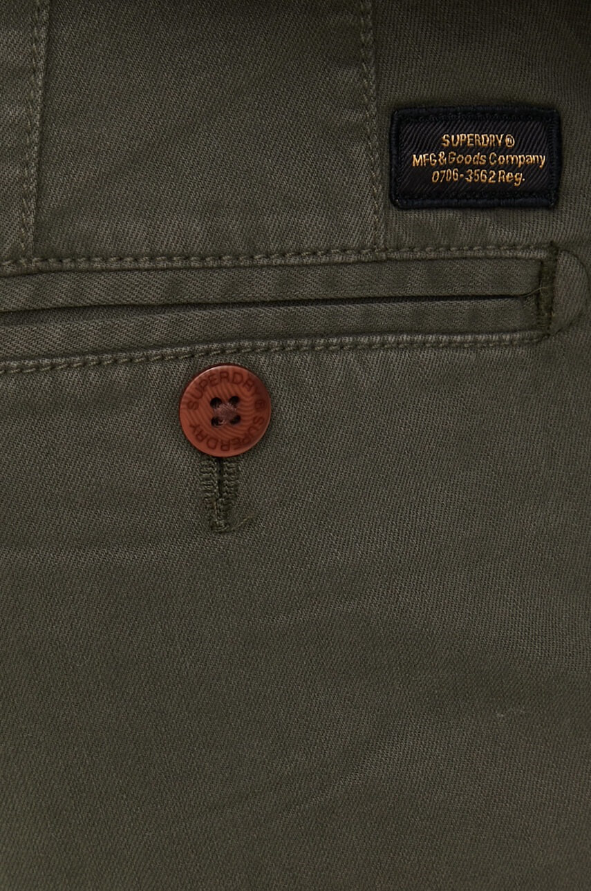 Superdry Панталони в зелено с кройка тип чино - Pepit.bg