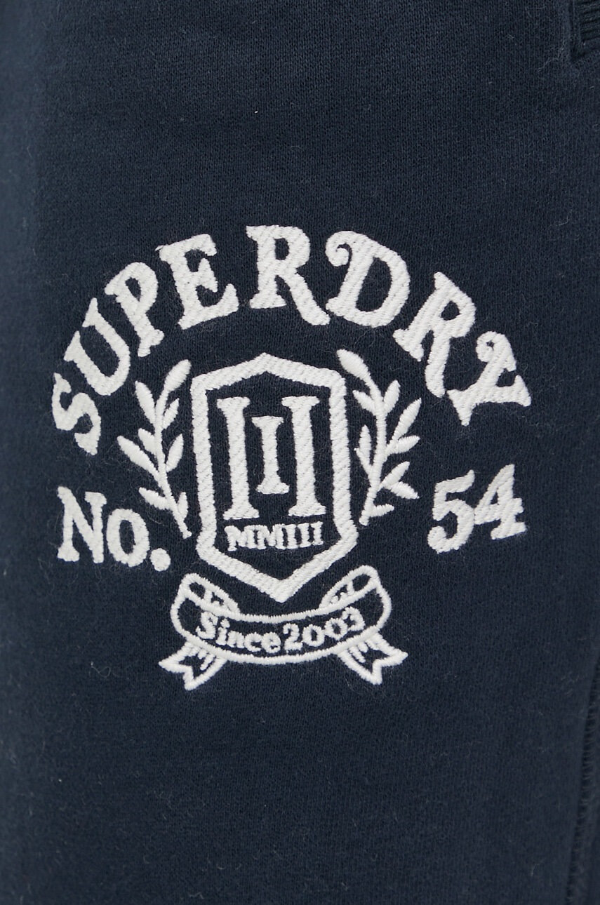 Superdry Панталон дамски в тъмносиньо с апликация - Pepit.bg