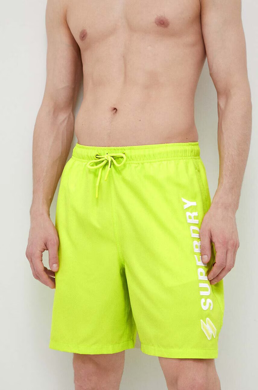 Superdry Плувни шорти в зелено - Pepit.bg