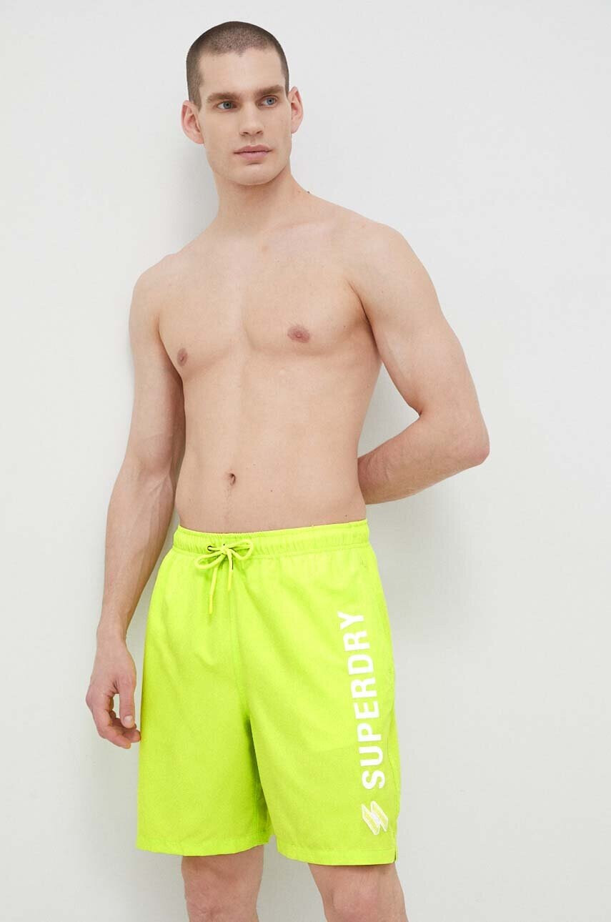 Superdry Плувни шорти в зелено - Pepit.bg