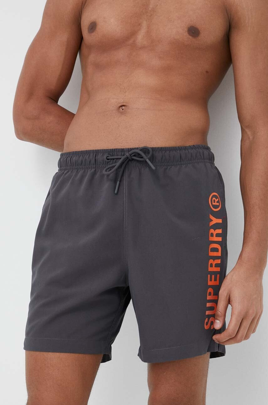 Superdry Плувни шорти в черно - Pepit.bg