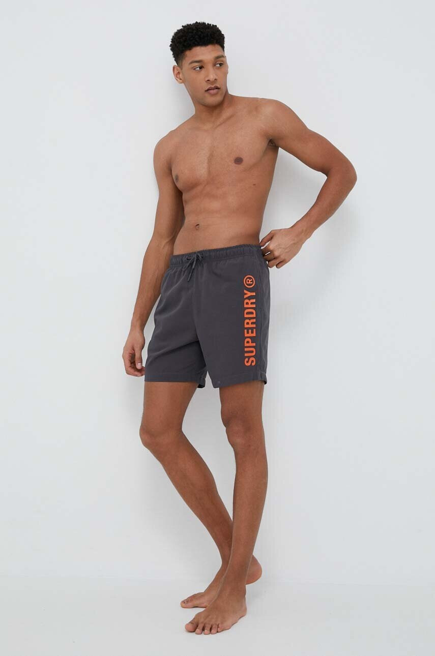 Superdry Плувни шорти в черно - Pepit.bg