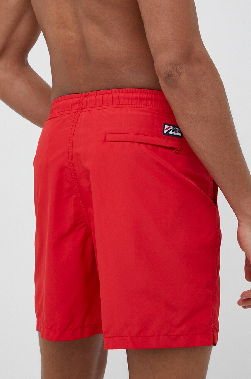 Superdry Плувни шорти в червено - Pepit.bg