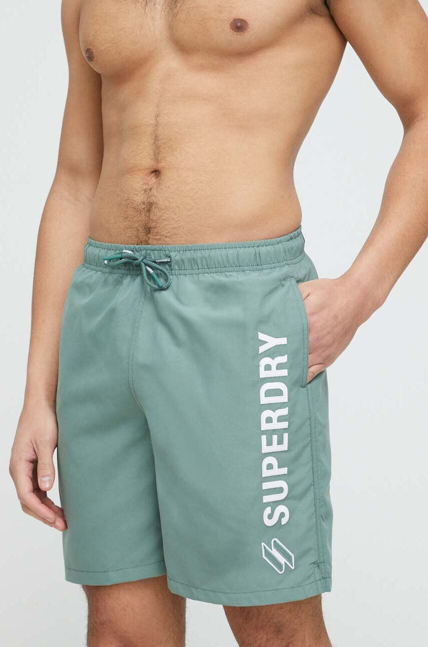 Superdry Плувни шорти в зелено - Pepit.bg