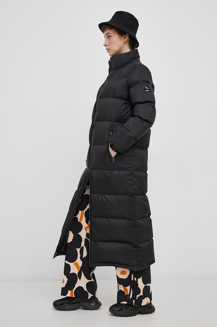 Superdry Пухено яке в черно със зимна изолация - Pepit.bg