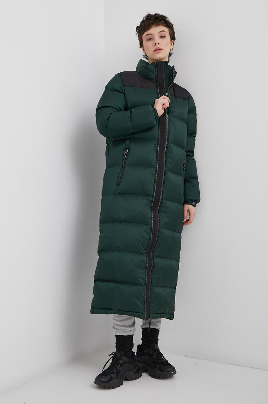 Superdry Пухено яке в зелено със зимна изолация - Pepit.bg
