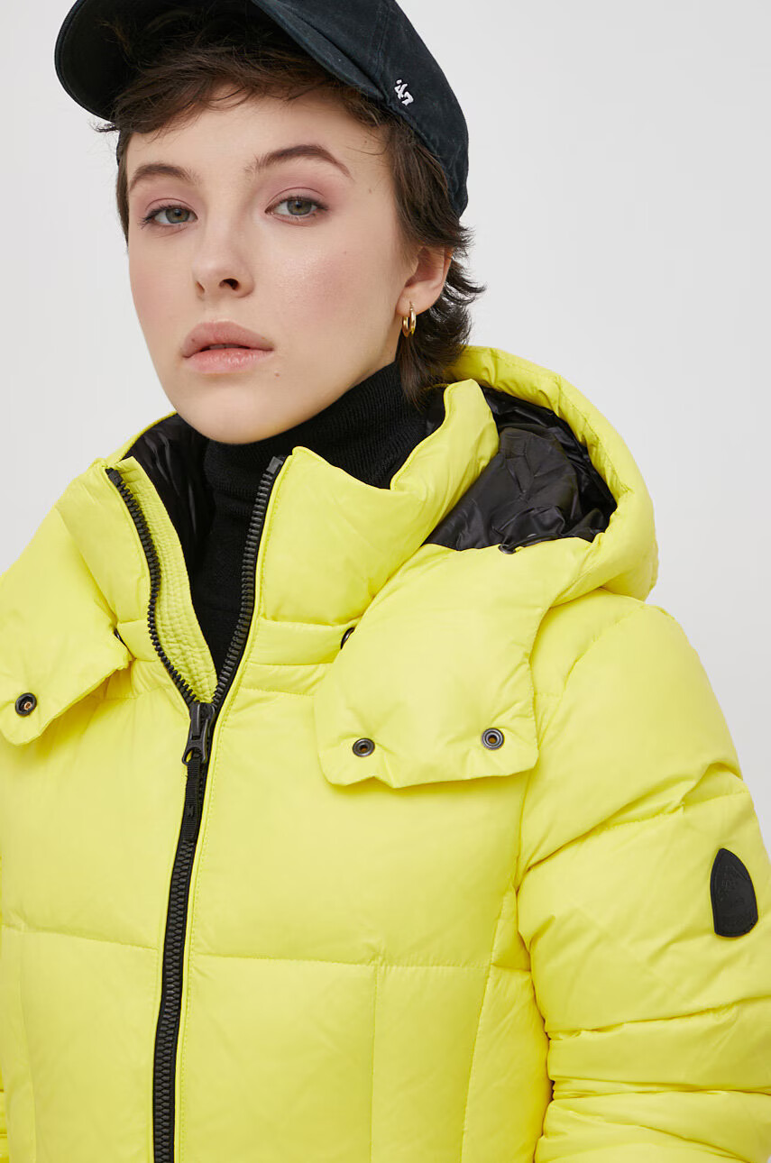 Superdry Пухено яке в жълто със зимна изолация - Pepit.bg