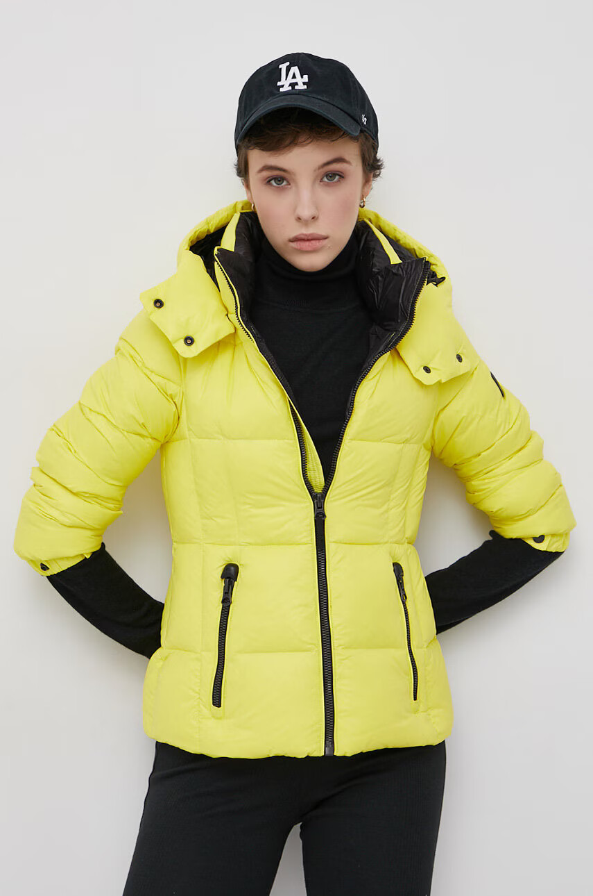 Superdry Пухено яке в жълто със зимна изолация - Pepit.bg