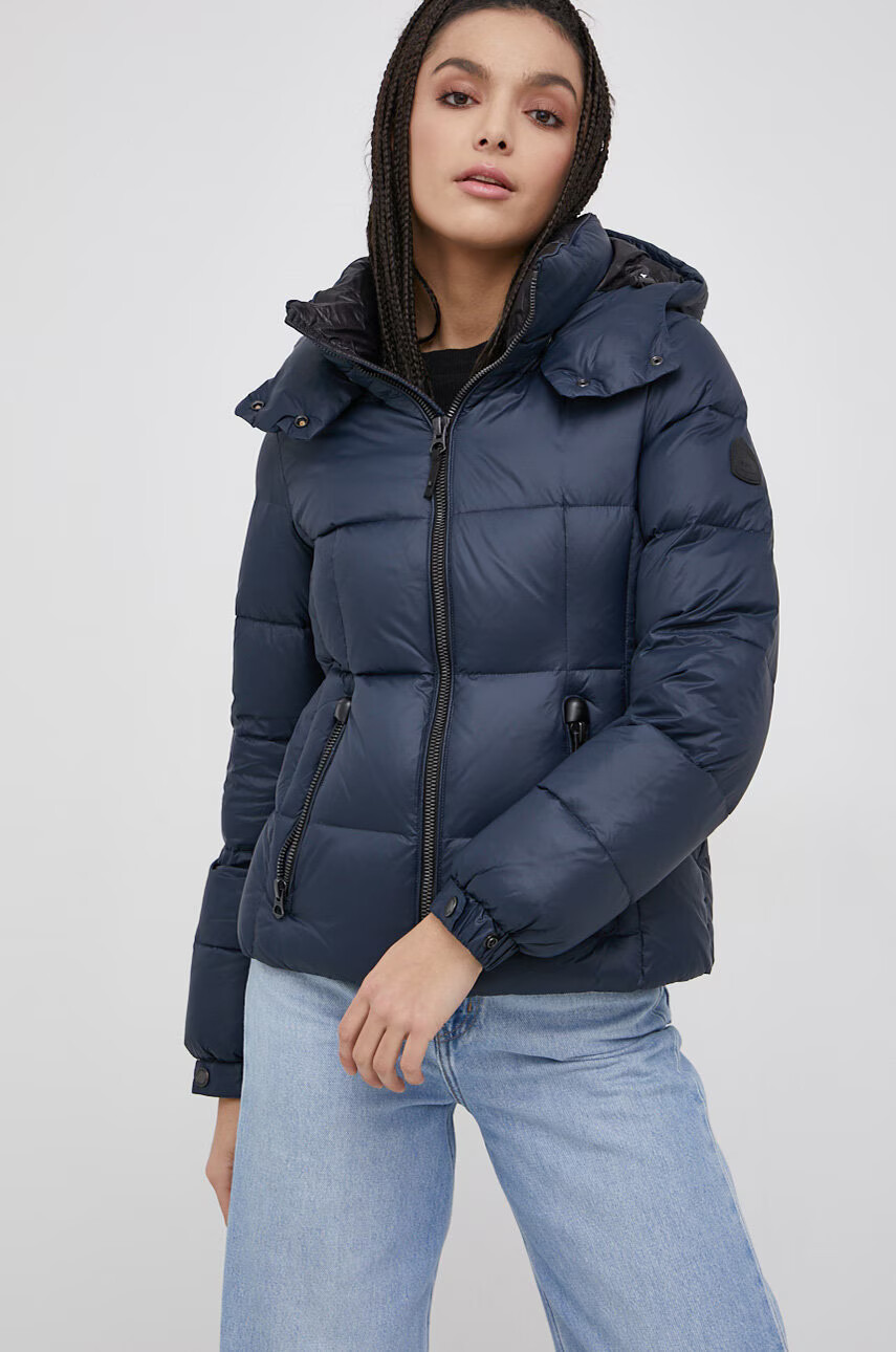 Superdry Пухено яке в тъмносиньо със зимна изолация - Pepit.bg