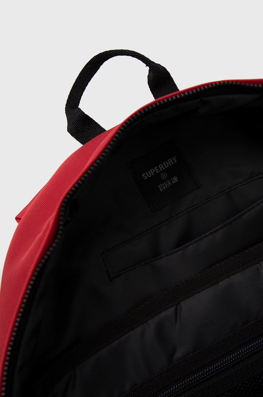 Superdry Раница в червено голям размер с изчистен дизайн - Pepit.bg