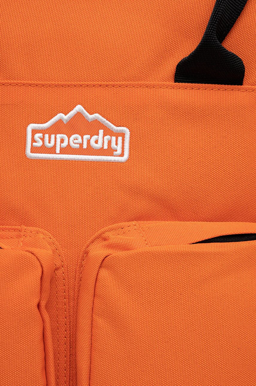 Superdry Раница в оранжево голям размер с изчистен дизайн - Pepit.bg