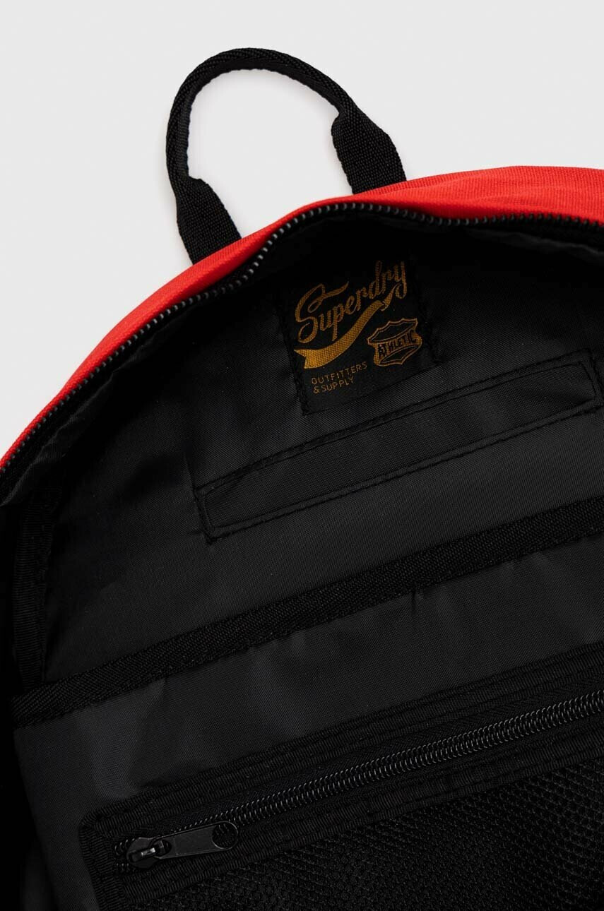 Superdry Раница в червено голям размер с десен - Pepit.bg