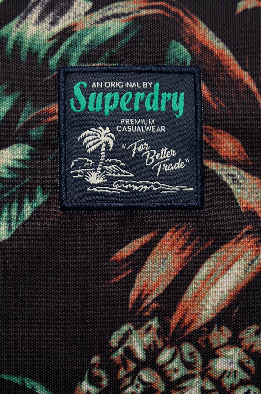 Superdry Раница в черно голям размер с десен - Pepit.bg