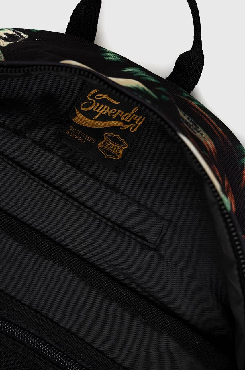 Superdry Раница в черно голям размер с десен - Pepit.bg