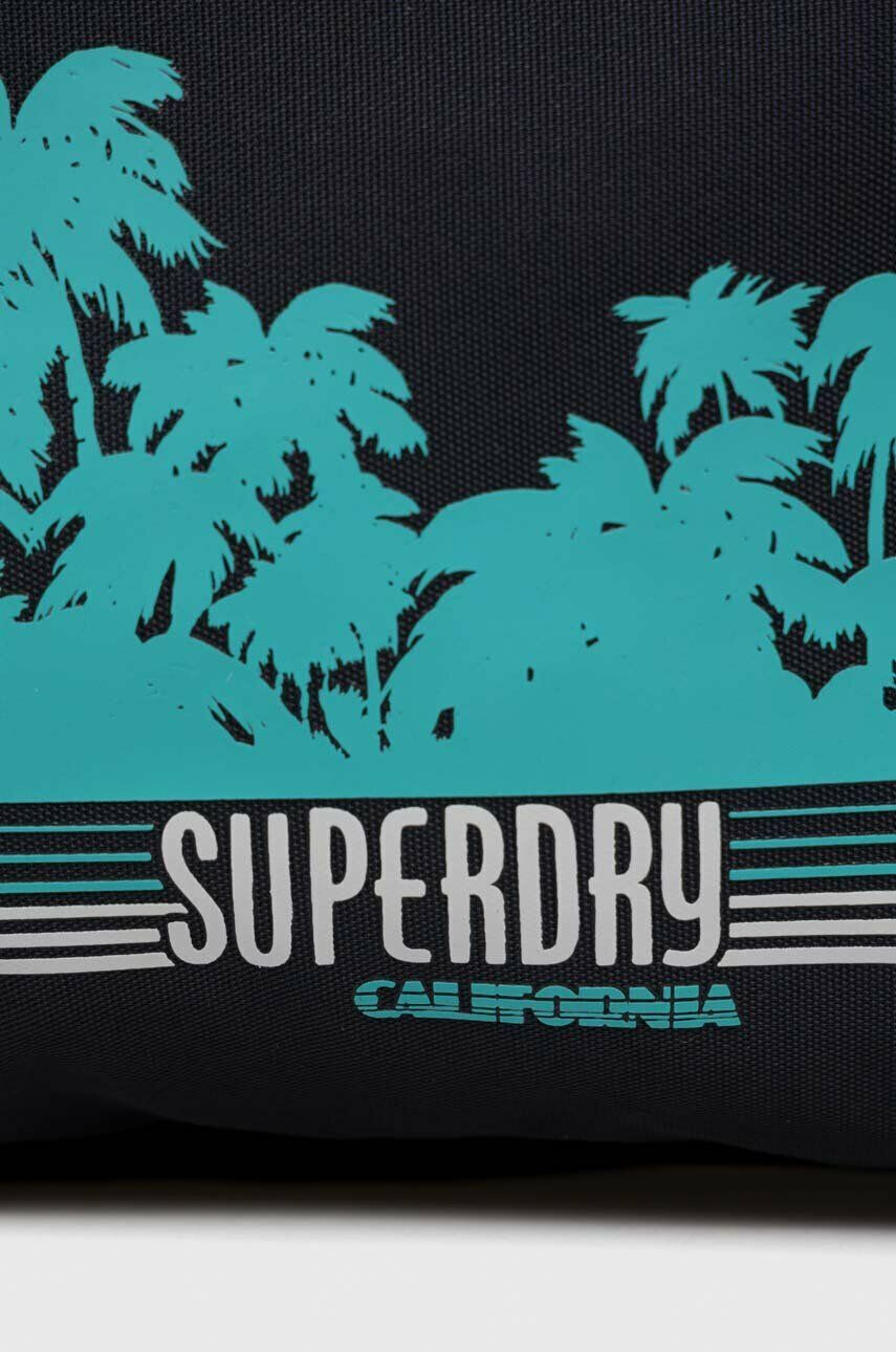 Superdry Раница в тъмносиньо голям размер с принт - Pepit.bg