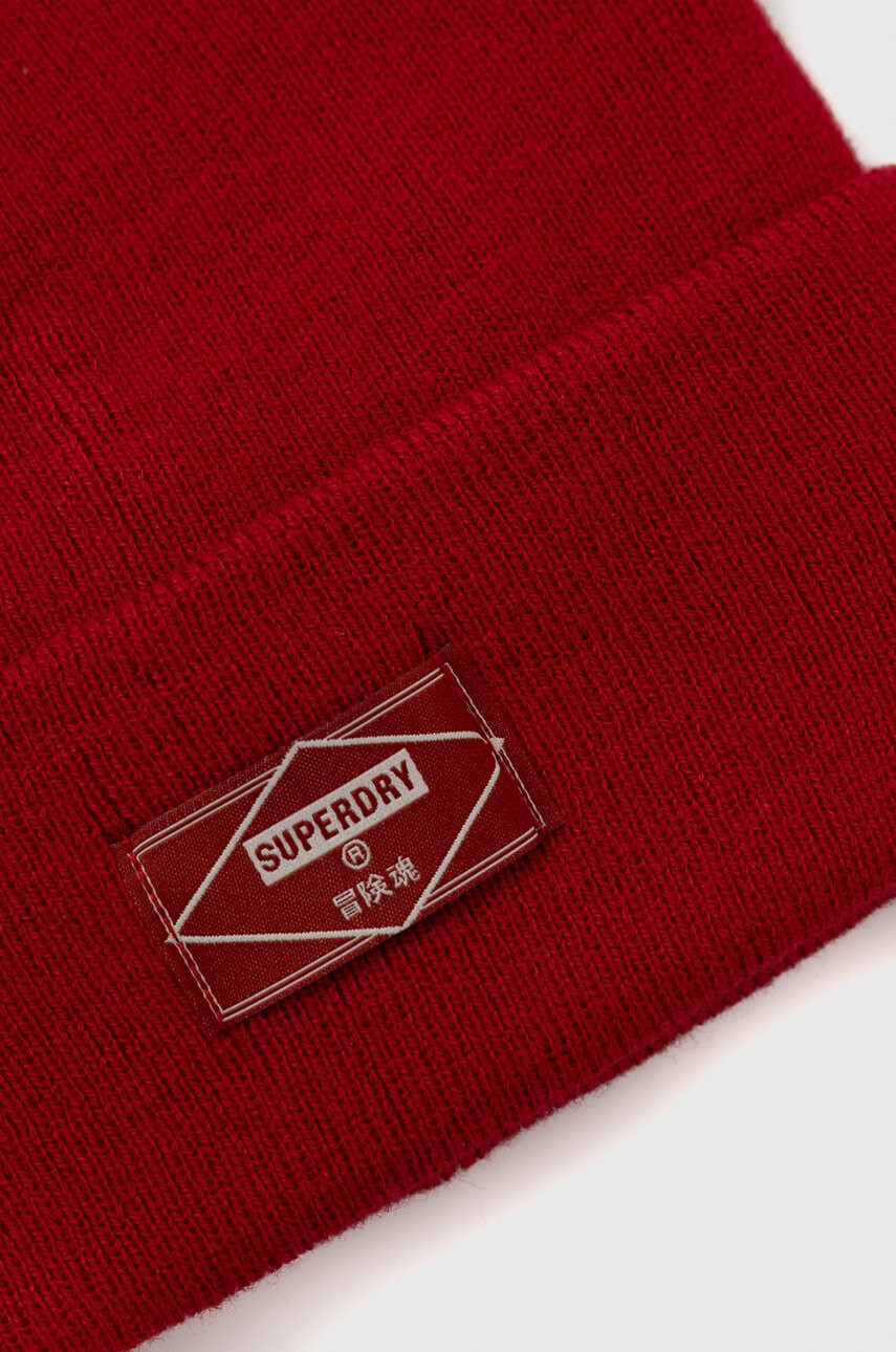 Superdry Шапка в червено - Pepit.bg
