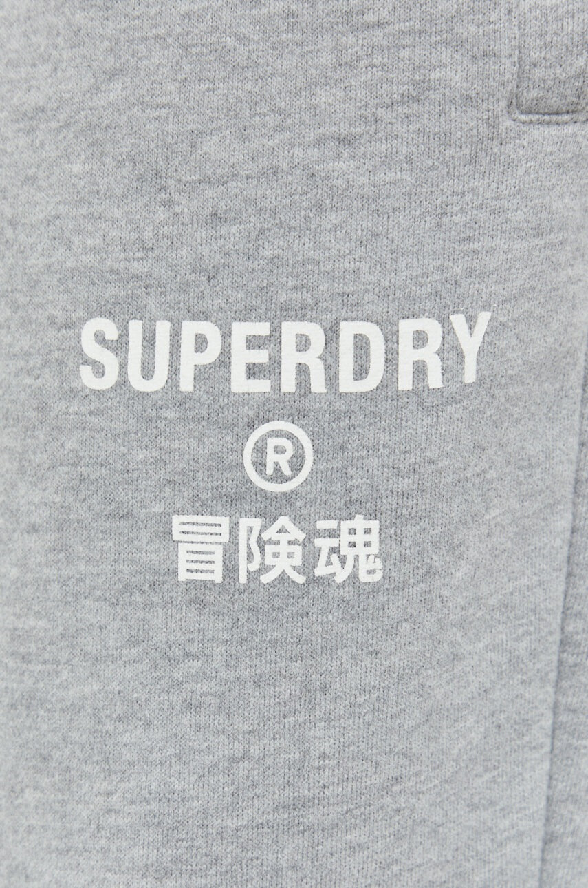 Superdry Спортен панталон в сиво с принт - Pepit.bg